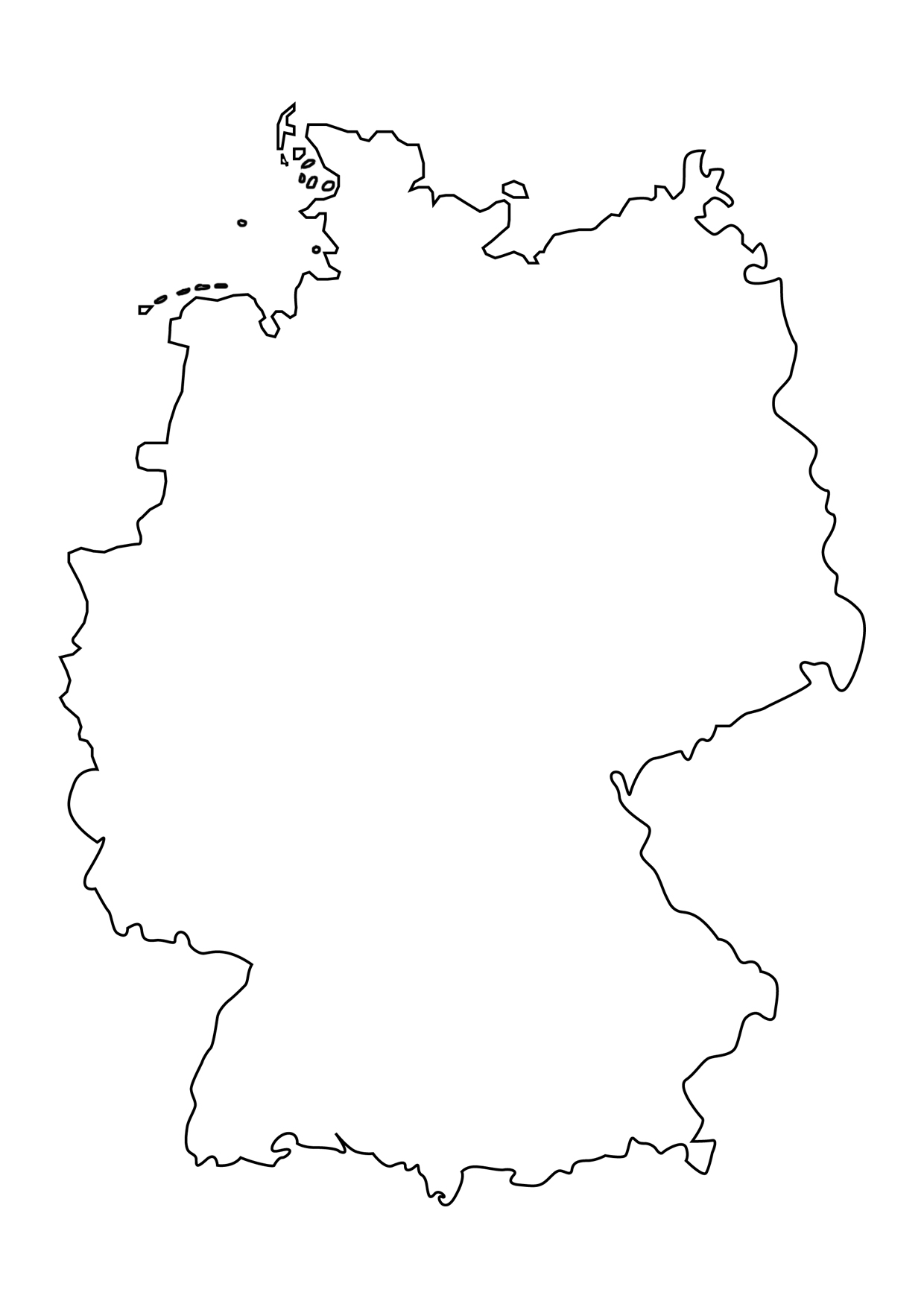 Kostenlose Ausmalbilder Deutschlandkarte